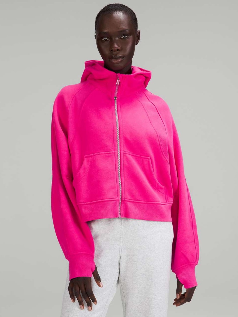 Lululemon Scuba full zip sonic pink